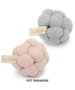 PET PARADISE ペットパラダイス 猫 編み ボール トイ  《ピンク》単品 ピンク