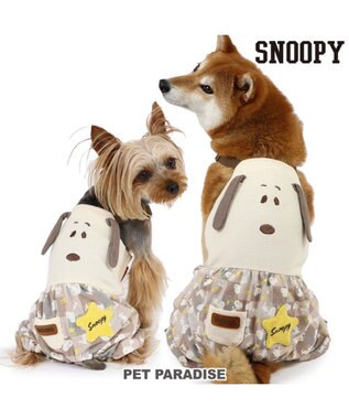 PET PARADISE スヌーピー オーバーオール 《ポップ柄》 小型犬 ポップ柄