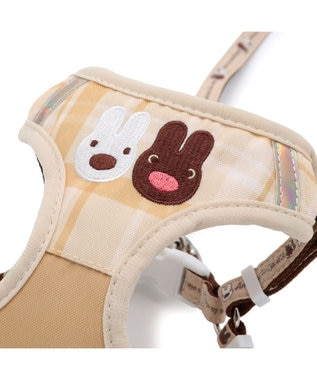 PET PARADISE リサとガスパール  ハーネス&リード ナチュラル Ｓ 小型犬 ベージュ