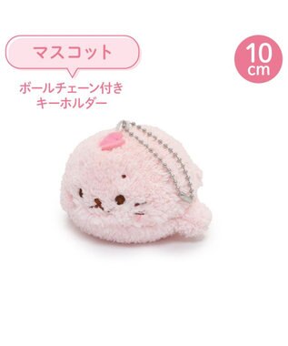 モモパンタン マスコットキーチェーン 約10cm しろたん マスコットキーホルダー 《桜 ふんわり》 10cm