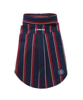 PET PARADISE J.PRESS レジメンタル シャツ 小型犬 ネイビー×レッド