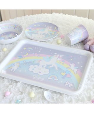 Mother garden  マザーガーデン ユニコーン メラミン食器 トレー 食洗機可 -