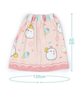 Mother garden マザーガーデン MOLANG モラン 水泳 ラップタオル 60×120cm 《アイス柄》 -