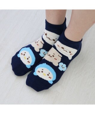 Mother garden しろたん スニーカー丈ソックス 3足セット 21～24cm 《顔ぼんアイス/お友達カラフル/お友達フェイス》 顔ぼんアイス/お友達カラフル/お友達フェイス