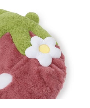 PET PARADISE ネット店限定  くすみ苺 クッション (70×71cm)  小型犬 ピンク