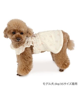 PET PARADISE ペットパラダイス エコメッシュ ワンピース《小花柄 イエロー》 小型犬 イエロー