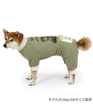 PET PARADISE スヌーピー  プレミアムペティヒート ねむ ロンパース 中型犬 -