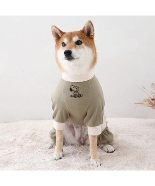PET PARADISE スヌーピー  プレミアムペティヒート ねむ ロンパース 中型犬 -