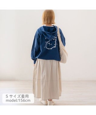Mother garden しろたん 長袖 ジップパーカー 《フリーダム》 ユニセックス ネイビー