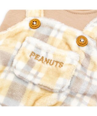 PET PARADISE スヌーピー ボア サロペット 《仲良し》 中型犬 ベージュ