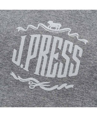 PET PARADISE J.PRESS ロゴ 裏起毛 ロンパース 小型犬 グレー×ネイビー