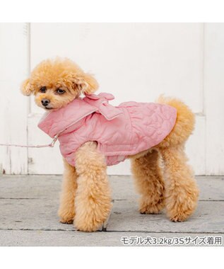 PET PARADISE ペットパラダイス キルティング エアベスト 《チェリー》 小型犬 ピンク