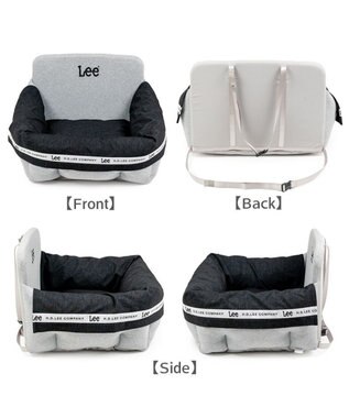 PET PARADISE Lee ドライブカドラー 《ロゴ柄》 Ｌ グレー