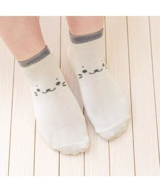 Mother garden しろたん スニーカー丈ソックス　3足セット 《顔ぼん/いっぱいいるよ/まかせておねがい》 21～24cm 顔ぼん/いっぱいいるよ/まかせておねがい