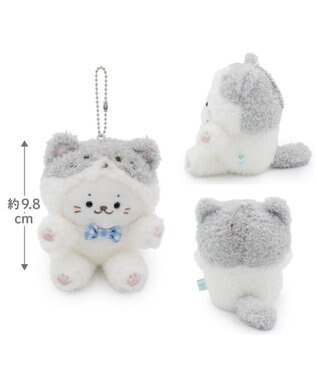 Mother garden しろたん 猫キーホルダー 《ハチワレ》 単品 ハチワレ