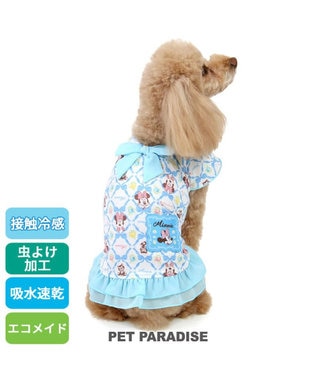 PET PARADISE ディズニー ミニー リボン クール 天竺 タンクトップ 小型犬 ブルー