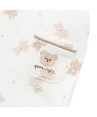 PET PARADISE ペットパラダイス くまさん パジャマ 小型犬 ホワイト×ブラウン