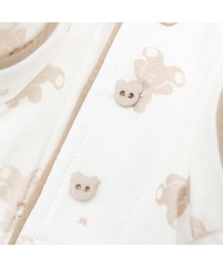 PET PARADISE ペットパラダイス くまさん パジャマ 小型犬 ホワイト×ブラウン