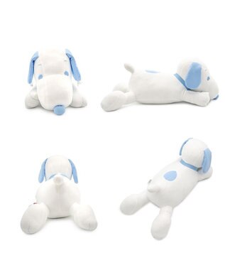 PET PARADISE スヌーピー 冷やし枕クッション M ホワイト×ブルー