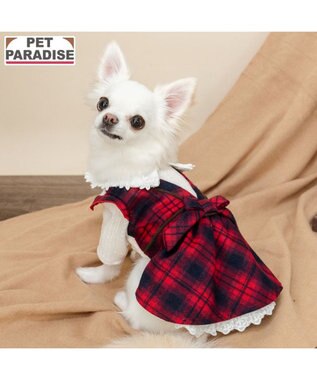 PET PARADISE ペットパラダイス チェック ワンピース 小型犬