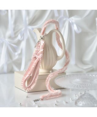 PET PARADISE cherircouture ツイード リボンリード 《ピンク》 ＳＳ～Ｓ ピンク