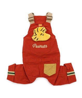 PET PARADISE スヌーピー ウッドストック マスコット付き オーバーオール 小型犬 オレンジ