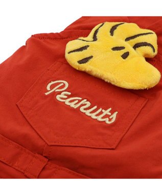 PET PARADISE スヌーピー ウッドストック マスコット付き オーバーオール 小型犬 オレンジ