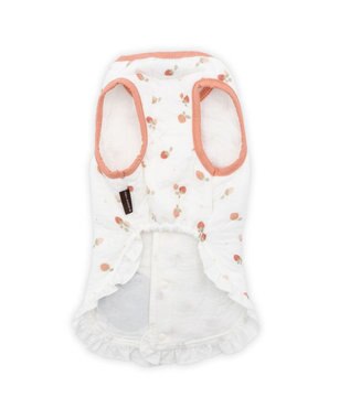 PET PARADISE ペットパラダイス ふわりと キルトベスト 《いちご》 超小型犬 小型犬 ホワイト