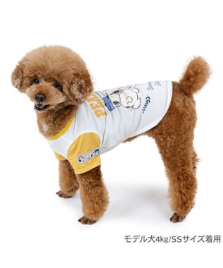 PET PARADISE スヌーピー ブラザー 接触冷感 Ｔシャツ 《 ホワイト》 小型犬 ホワイト