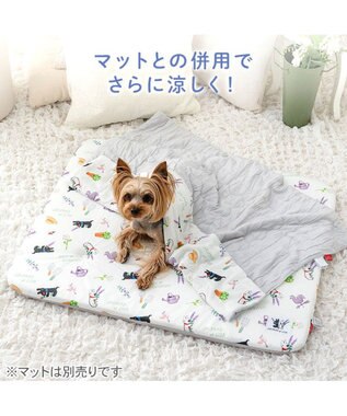 PET PARADISE リサとガスパール もちっと クール ブランケット ホワイト