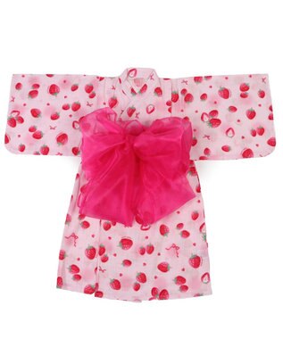 Mother garden マザーガーデン 2024 ワンピース 浴衣 《野いちご 水彩柄》 100/110/120/130/140 野いちご水彩柄