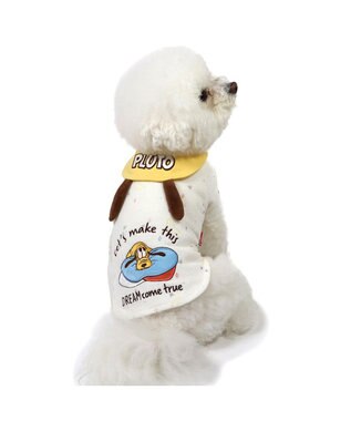 PET PARADISE ディズニー プルート サーモキープ Tシャツ 《おやすみ》 小型犬 ホワイト