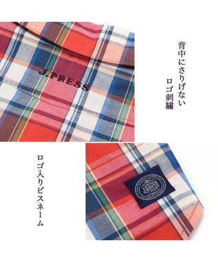PET PARADISE 犬の服 犬 シャツ J.PRESS 【小型犬】 赤 チェック 赤