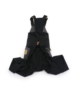 PET PARADISE ペットパラダイス オーバーオール ミリタリ ブラック 【小型犬】 ブラック