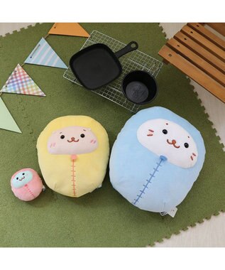 Mother garden しろたん 寝袋 ぬいぐるみ 《らっこいぬ》 24cm 単品 かわいい ぬいぐるみ マスコット ベージュ