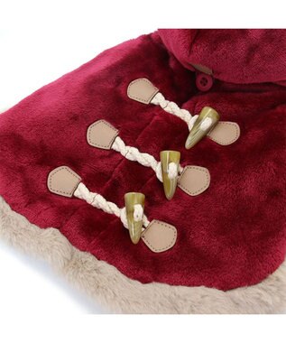 PET PARADISE ペットパラダイス ダッフルポンチョ 《レッド》 中型犬 大型犬 レッド