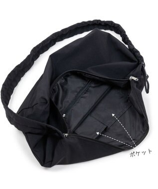 Mother garden しろたん ドロストショルダーバッグ 《ブラック》 ブラック