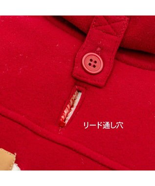 PET PARADISE リサとガスパール 綿入れ ダッフルベスト 小型犬 レッド