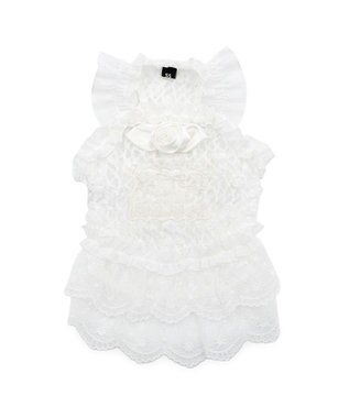 PET PARADISE cherircouture 総レース キャミソール 小型犬 ホワイト