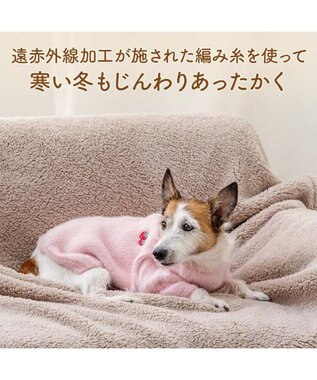 PET PARADISE ペットパラダイス ぬくふわニット 《苺》 小型犬 ピンク