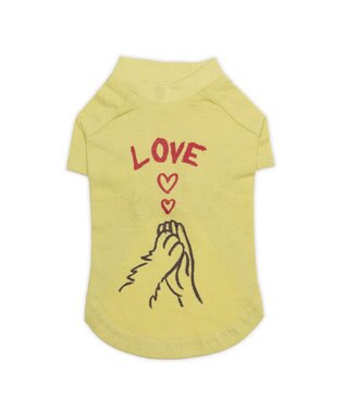 PET PARADISE ペットパラダイス Mai Kuraki　LOVE  ペットTシャツ 《イエロー》 中型犬 イエロー