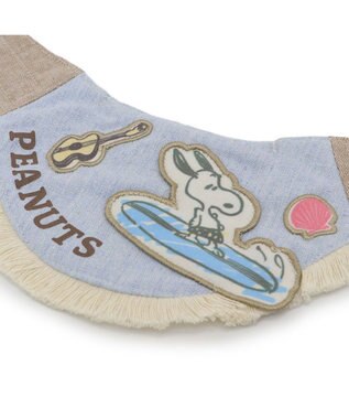 PET PARADISE スヌーピー クールバンダナ 《サーフ柄》 中型犬 大型犬 ライトブルー