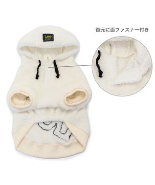 PET PARADISE Lee ボア フリース パーカー 《ホワイト》 小型犬 ホワイト