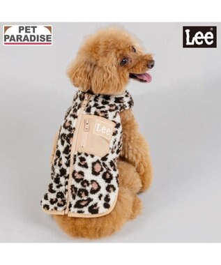 PET PARADISE Lee レオパード柄 ボアベスト 《ベージュ》 小型犬