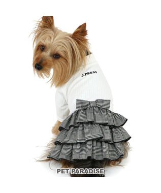  J.PRESS スカート つなぎ 《グレンチェック》 小型犬