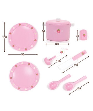 Mother garden マザーガーデン  野いちご ままごと おりょうり 入門 セット ピンク(淡)