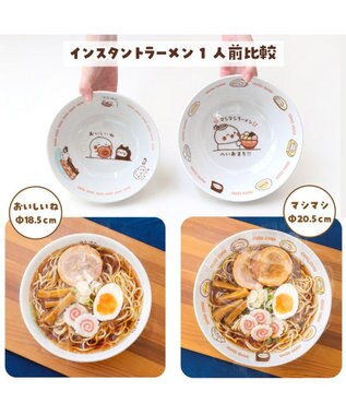 Mother garden しろたん ラーメンどんぶり 《マシマシ》 径20.5cm マシマシ柄