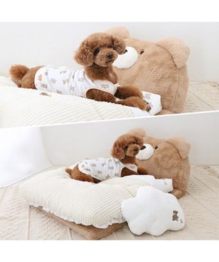 PET PARADISE ペットパラダイス 王冠くまちゃん 折り畳み ベッド ブラウン