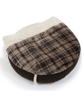 PET PARADISE ペットパラダイス 丸型寝袋 遠赤外線 《チェック柄》 60cm チェック柄