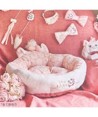 PET PARADISE ディズニー マリー 丸型 猫カドラー ホワイト